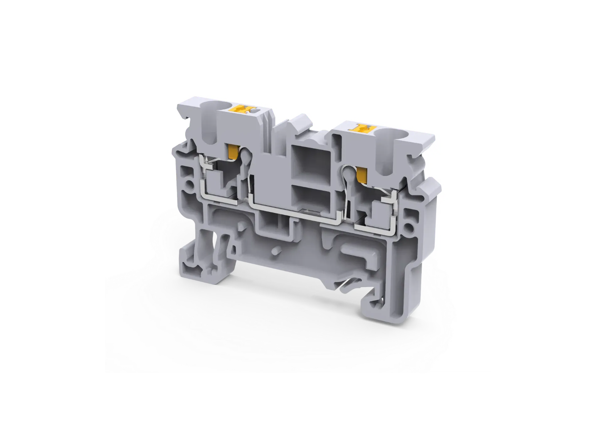 CP4 - 4 mm² Push-In Connection Feedthrough Terminal Block | Eklecmatic